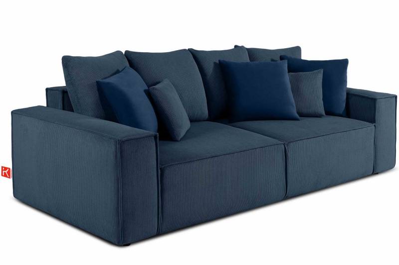 KONSIMO® Schlafsofa NAPI III Sofa 3-Sitzer, hergestellt in der EU, mit hochwertigem Kaltschaum,mit Kissen,mit Schlaffunktion,feine Cord von KONSIMO®