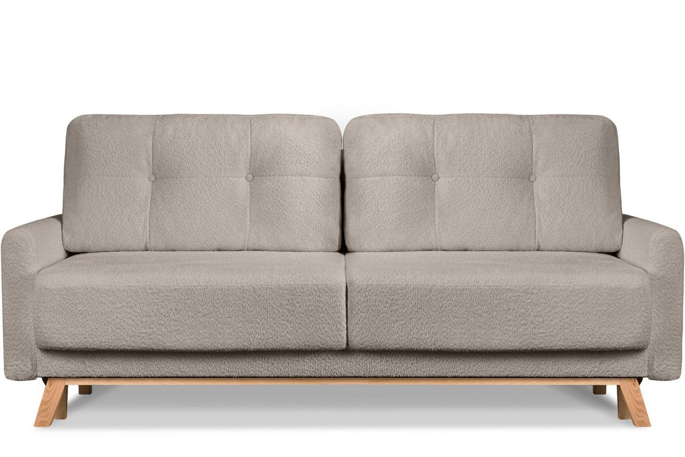 Konsimo Schlafsofa VISNA Sofa 3 Personen, ausziehbare Liegfläche 193×146 von Konsimo