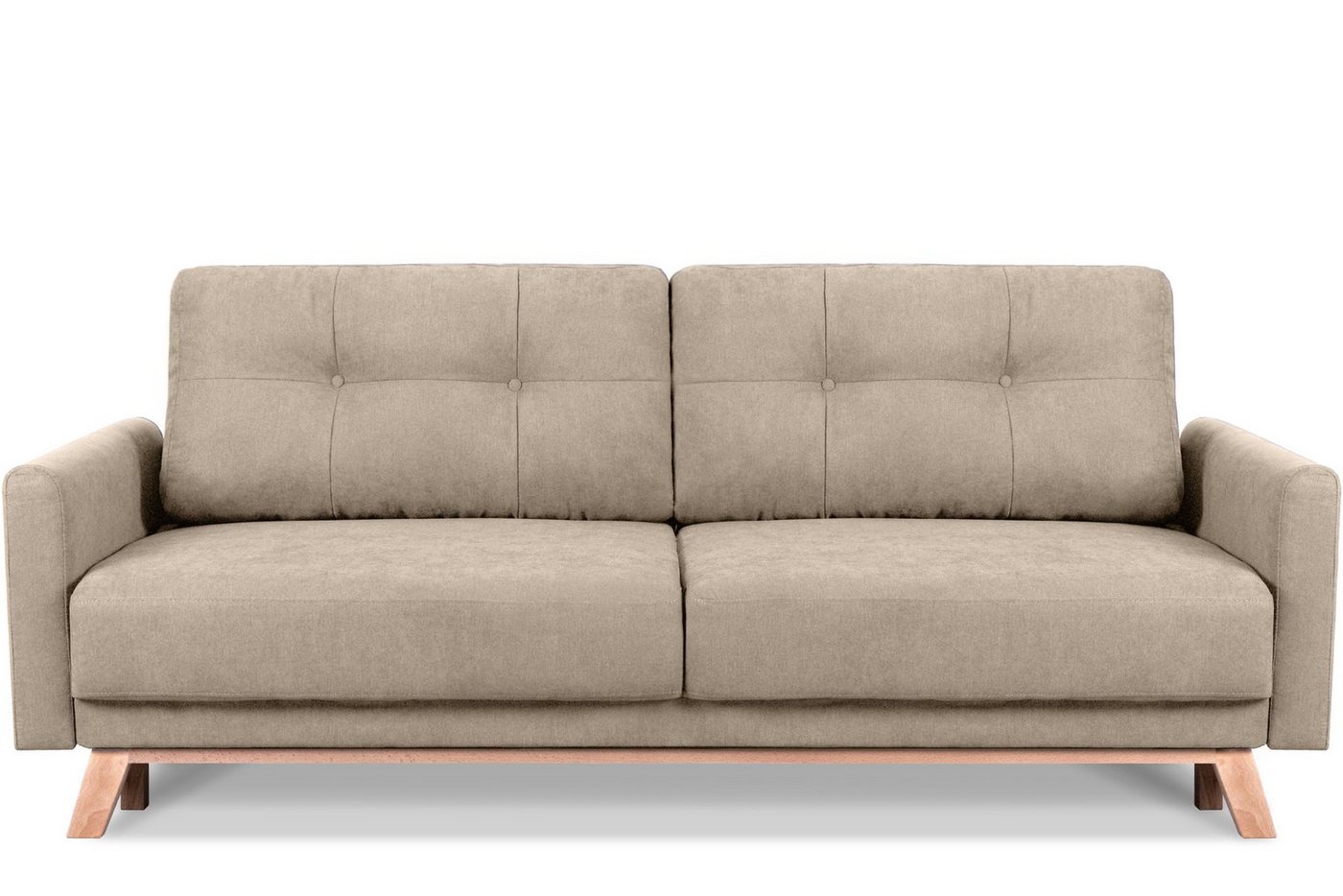 Konsimo Schlafsofa VISNA Sofa 3 Personen, ausziehbare Liegfläche 193×146 von Konsimo