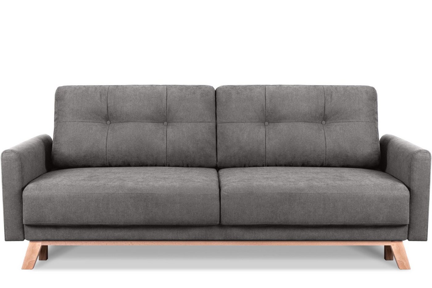 Konsimo Schlafsofa VISNA Sofa 3 Personen, ausziehbare Liegfläche 193×146 von Konsimo