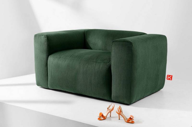 KONSIMO® Sessel BUFFO Polstersessel, Einzelsessel, hergestellt in der EU, weiche Sitzfläche,bequem,mit gewellter Feder von KONSIMO®