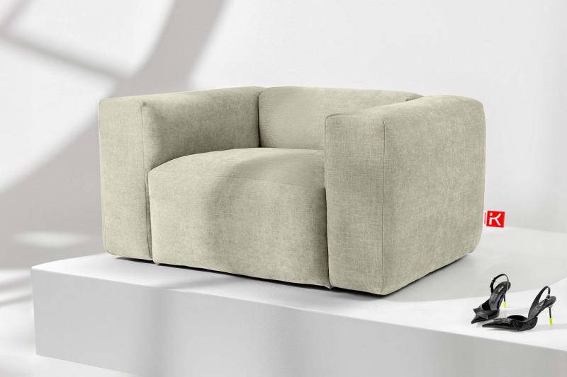 KONSIMO® Sessel BUFFO Polstersessel, Einzelsessel, hergestellt in der EU, weiche Sitzfläche,bequem,mit gewellter Feder von KONSIMO®