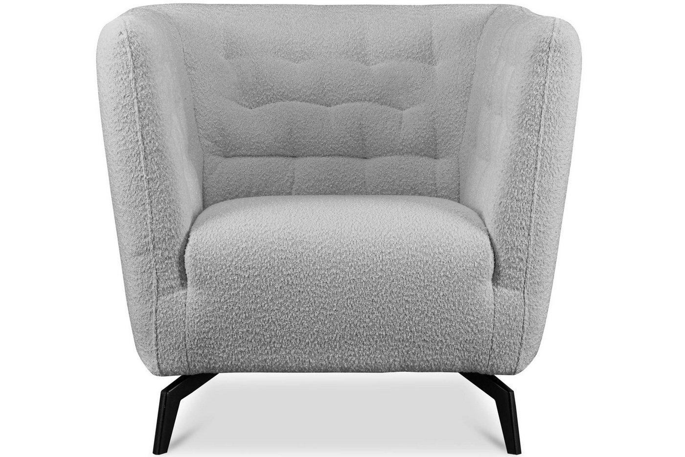Konsimo Sessel CORDI Gesteppter Sessel, auf hohen Metallfüßen, Schaumstoff und gewellte Feder im Sitz von Konsimo