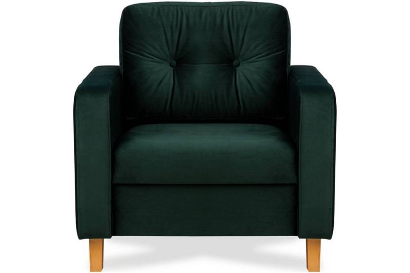 KONSIMO Sessel ERISO, mit Armlehnen, Massivholzbeine, angenehmer Stoff zum Anfassen von KONSIMO