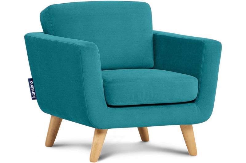 KONSIMO® Sessel TAGIO hergestellt in der EU, (Sessel), Scandi-Stil, Made in Europe, Gestell aus Massivholz, mit Armlehnen von KONSIMO®