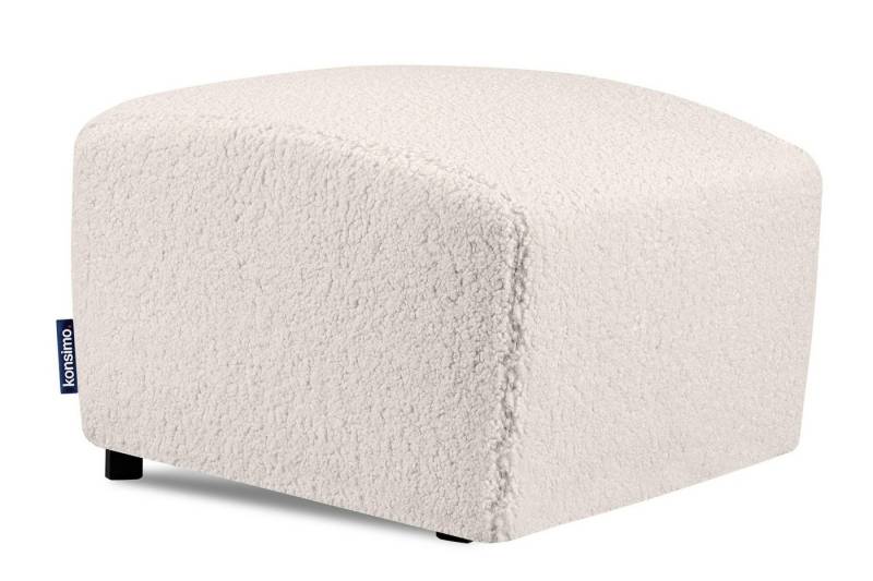 KONSIMO® Sitzhocker CARO (1 St), im Sitz gewellte Feder und Schaumstoff, auf Metallfüßen stehend von KONSIMO®
