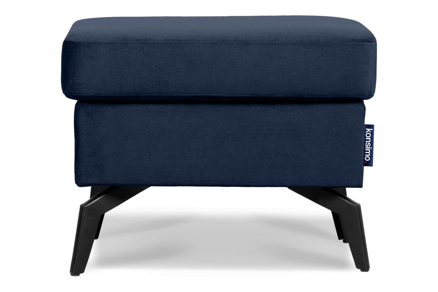 Konsimo Sitzhocker CORDI Pouffe Hocker, auf hohen Metallfüßen, Schaumstoff und gewellte Feder im Sitz von Konsimo