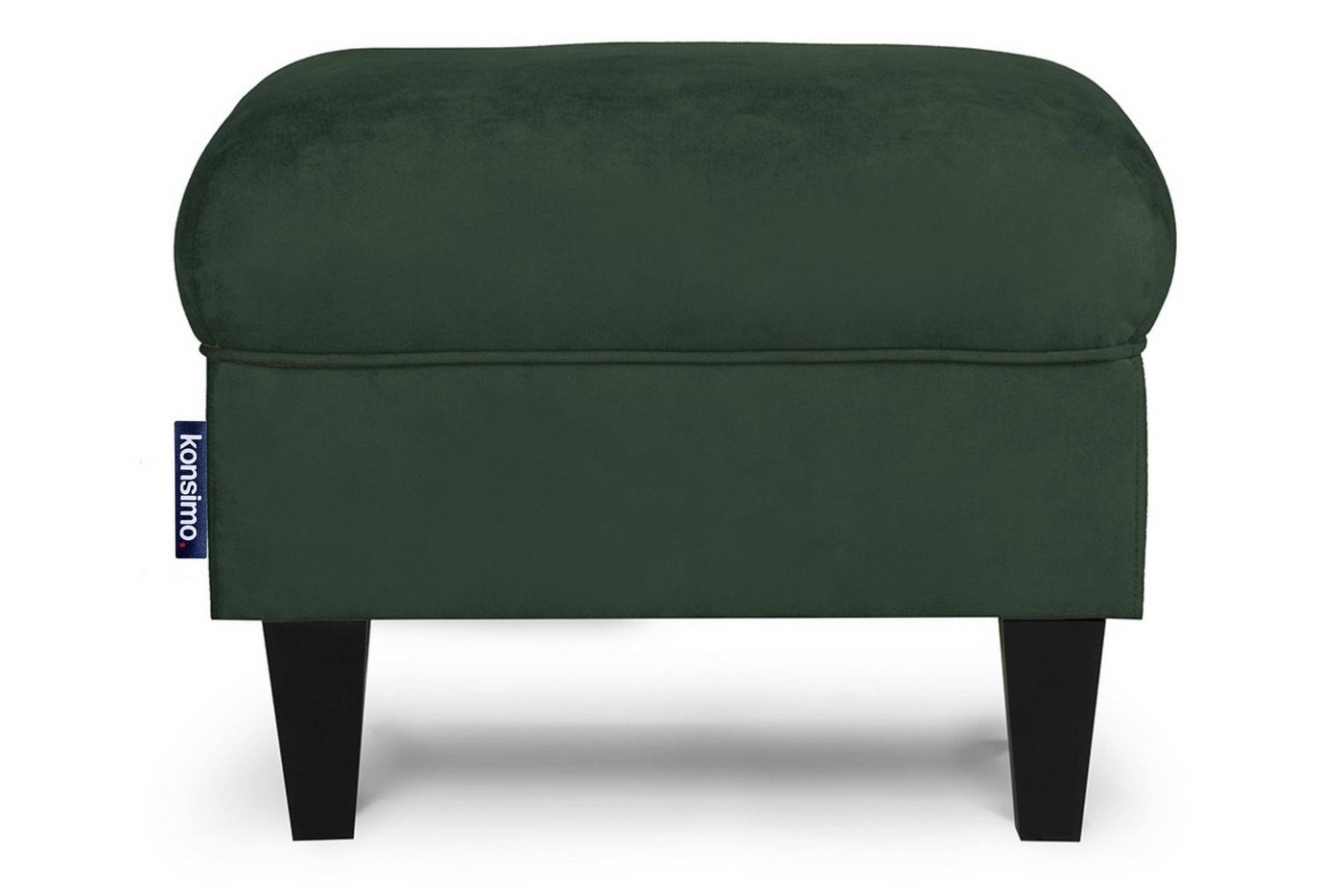 Konsimo Sitzhocker MILES Polsterhocker Pouffe, Massivholzbeine, zeitloses Design, pflegeleichter Stoff von Konsimo