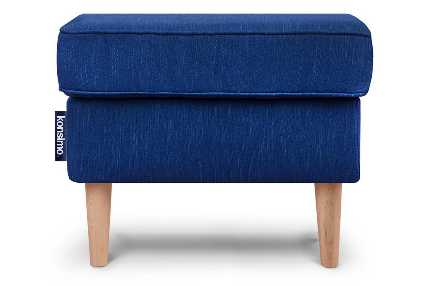 Konsimo Sitzhocker STRALIS Polstersitz Pouffe, zeitloses Design, hohe Füße von Konsimo