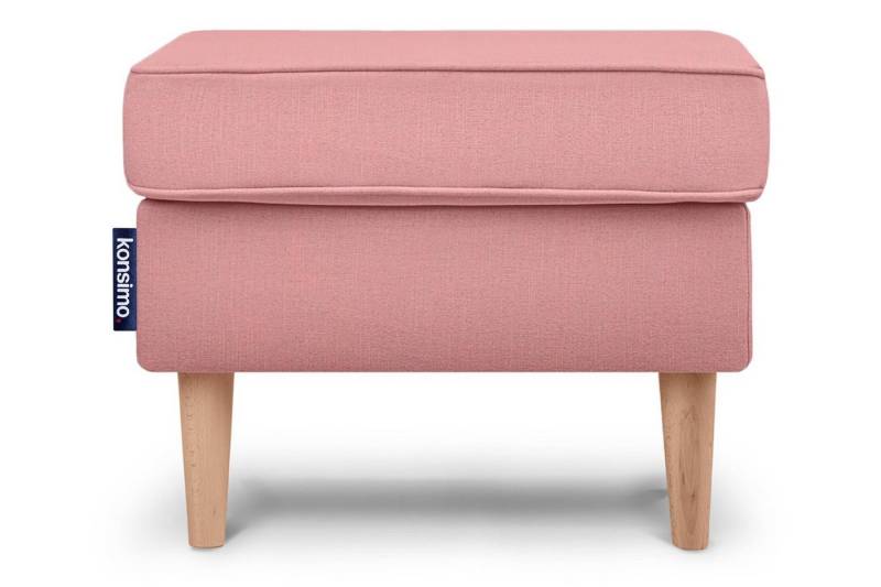 Konsimo Sitzhocker STRALIS Polstersitz Pouffe, zeitloses Design, hohe Füße von Konsimo