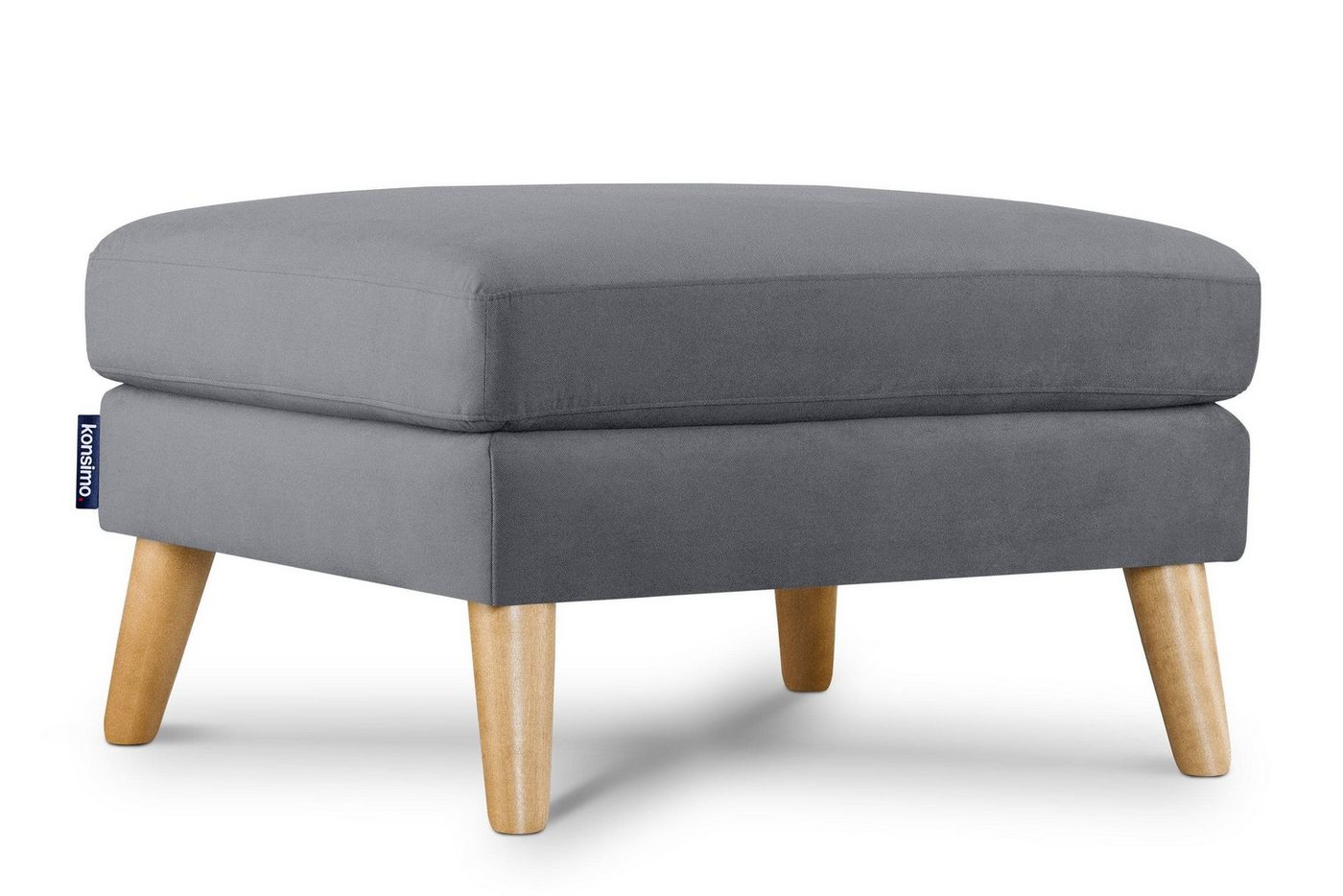 Konsimo Sitzhocker TAGIO (Sitzhoker), Scandi-Stil, Made in Europe, Gestell aus Massivholz von Konsimo