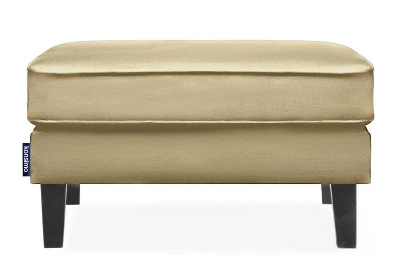 KONSIMO® Sitzhocker TERSO elegant, zeitloses Design und hohe Beine, Weicher Velours-Stoff von KONSIMO®