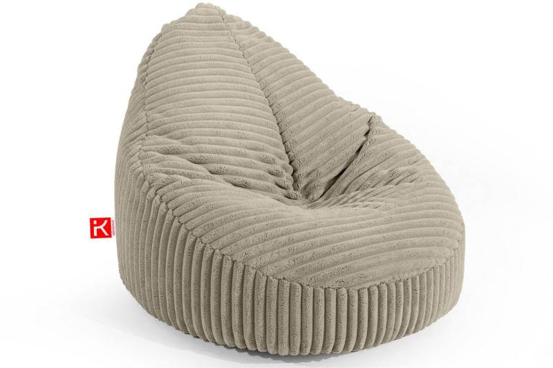 KONSIMO® Sitzsack COSMO Sitzhocker Sitzpouf, mit Polystyrolkugeln gefüllt, zeitloses Design von KONSIMO®