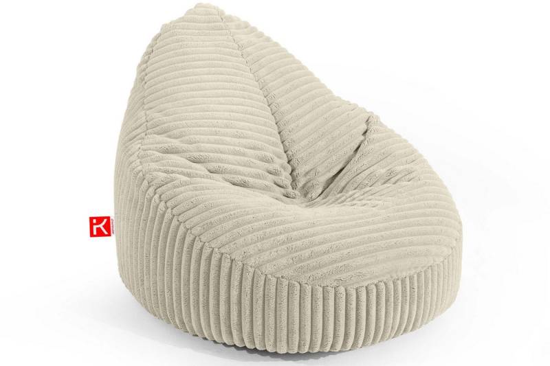 KONSIMO® Sitzsack COSMO Sitzhocker Sitzpouf, mit Polystyrolkugeln gefüllt, zeitloses Design von KONSIMO®