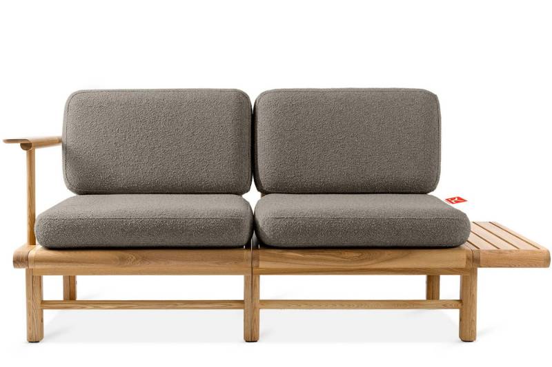 KONSIMO® Loungesofa ATREDA Gartensofa 2-Sitzer, mit Ablage, hergestellt in der EU, handgefertigt von KONSIMO®