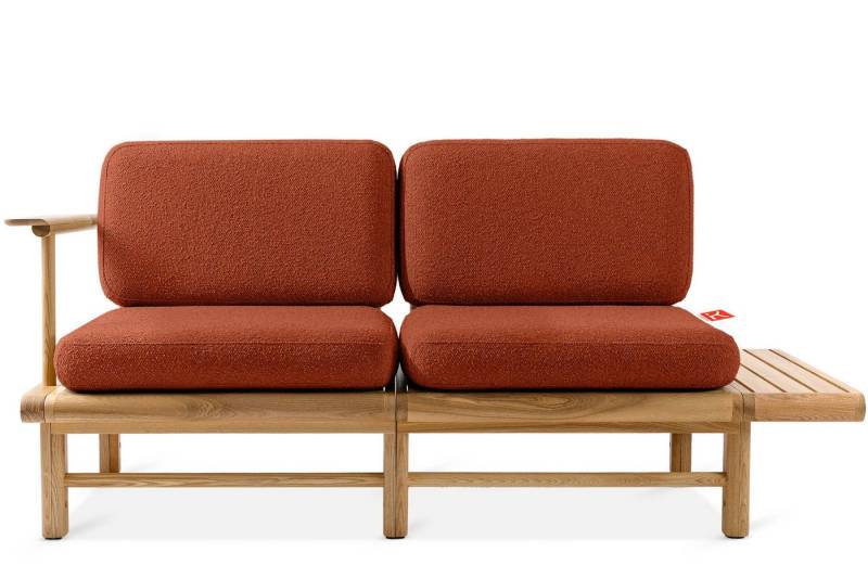 KONSIMO® Loungesofa ATREDA Gartensofa 2-Sitzer, mit Ablage, hergestellt in der EU, handgefertigt von KONSIMO®
