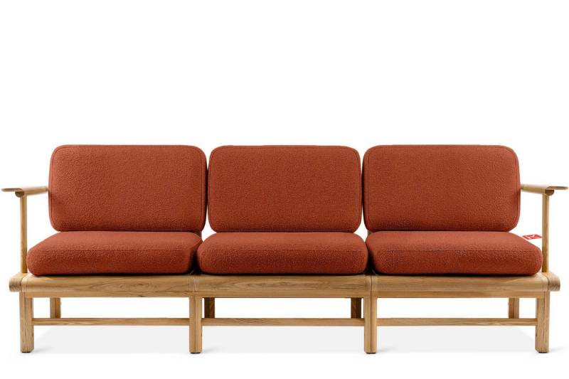 KONSIMO® Sofa ATREDA Gartensofa 3-Sitzer, hergestellt in der EU, Massivholz Esche von KONSIMO®
