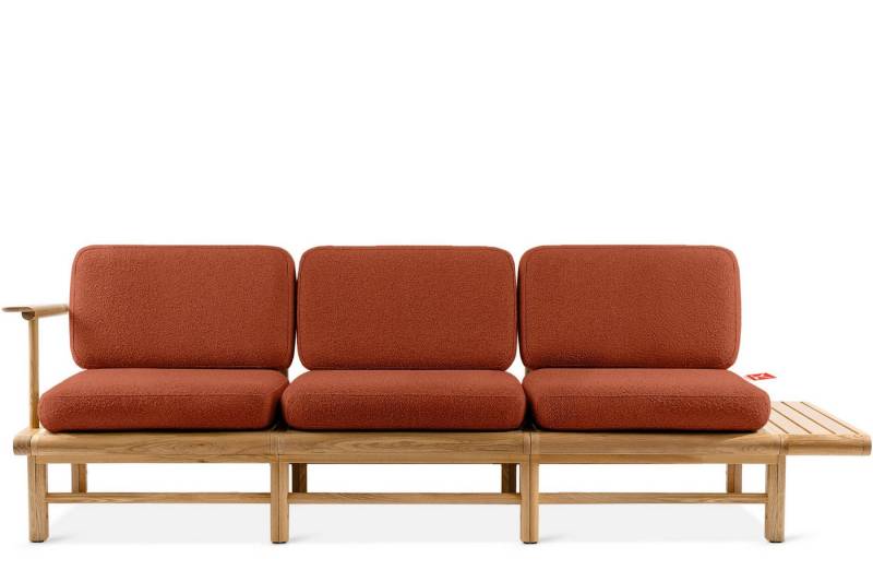 KONSIMO® Sofa ATREDA Gartensofa 3-Sitzer, hergestellt in der EU, mit Ablage von KONSIMO®