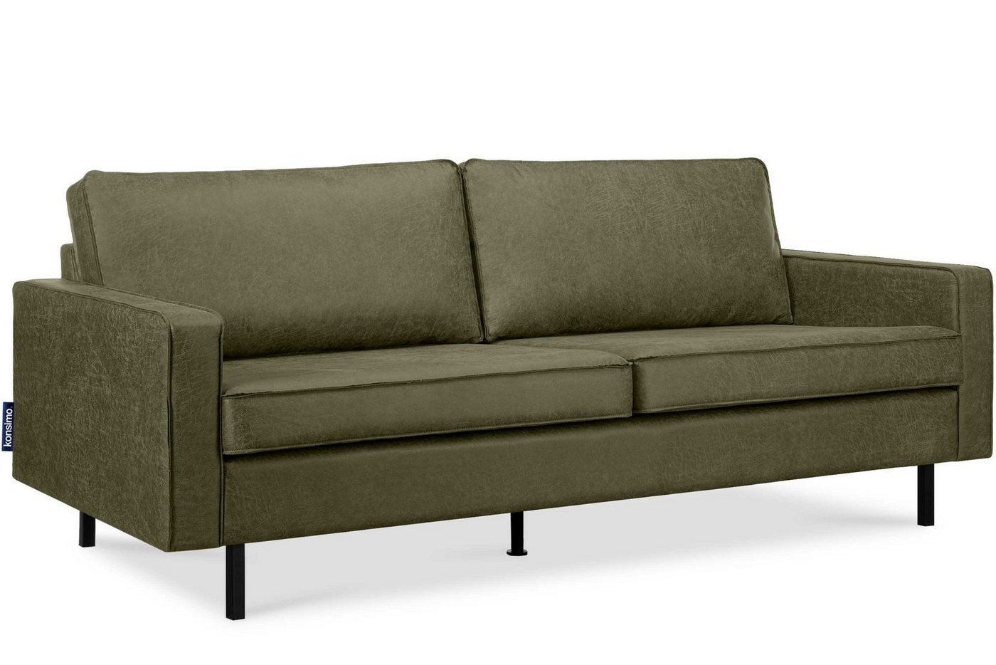 KONSIMO 3-Sitzer INVIA Einzelsofa, Polsterung aus hochwertigem Schaumstoff,in Pet Friendly Cord-Stoff von KONSIMO