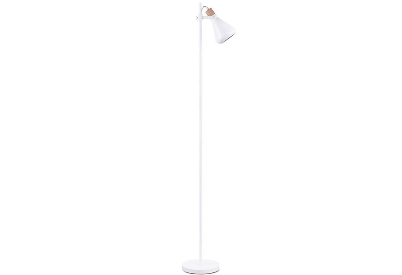 Konsimo Stehlampe CORTODI Stehleuchte im Skandinavischen Stil Wohnzimmer Schlafzimmer, Leuchmittel wechselbar, 1,5m, E14 von Konsimo