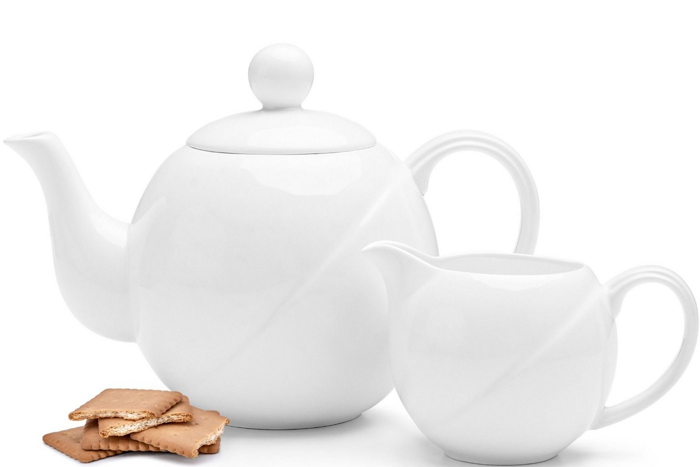 Konsimo Teekanne RESEDA Teekanne Milchkännchen, 0.85 l, Spulmachinen- und Mikrowellengeeignet von Konsimo