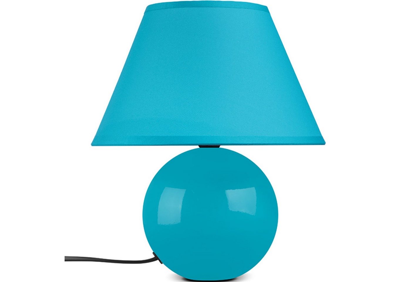 Konsimo Tischleuchte HULAR Tischlampe Nachttischlampe Schreibtischlampe, ohne Leuchtmittel, 1,5m, E14 von Konsimo