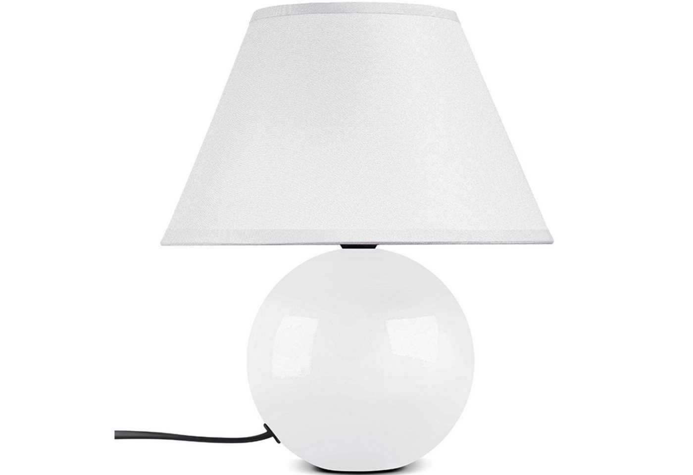 Konsimo Tischleuchte HULAR Tischlampe Nachttischlampe Schreibtischlampe, ohne Leuchtmittel, 1,5m, E14 von Konsimo