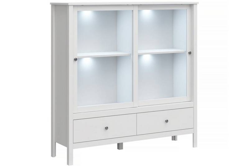 KONSIMO® Glasvitrine FARGE Vitrinenschränke Standvitrine mit Glastüren, mit Schubladen, ABS-Kanten KONSIMO® Glasvitrine FARGE Vitrinenschränke Standvitrine mit Glastüren, mit Schubladen, ABS-Kanten von KONSIMO®