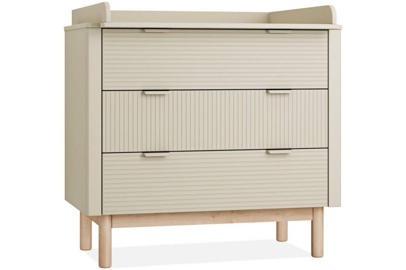 KONSIMO Wickelkommode LOTTI Kommode mit Wickeltisch, hergestellt in der EU, geriffelte Front, mit Wickelaufsatz KONSIMO Wickelkommode LOTTI Kommode mit Wickeltisch, hergestellt in der EU, geriffelte Front, mit Wickelaufsatz von KONSIMO