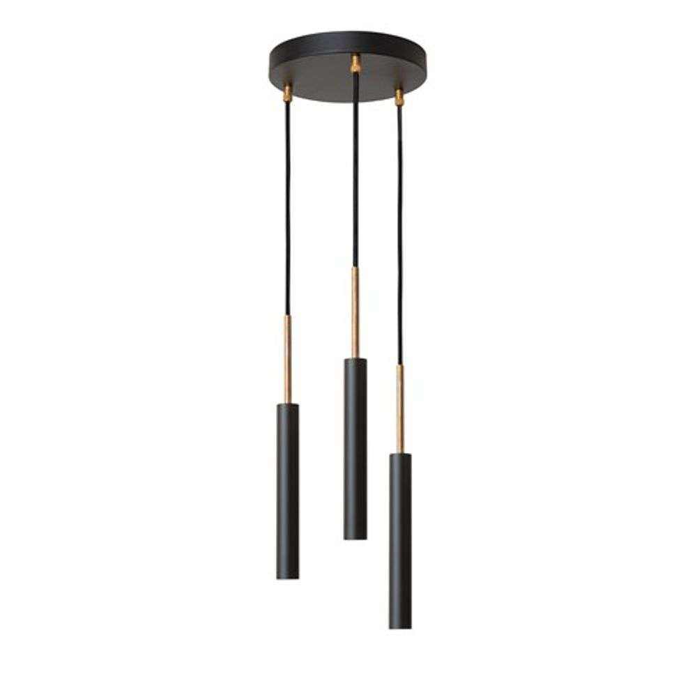 Konsthantverk - Stav Cluster Pendelleuchte Black/Brass von Konsthantverk