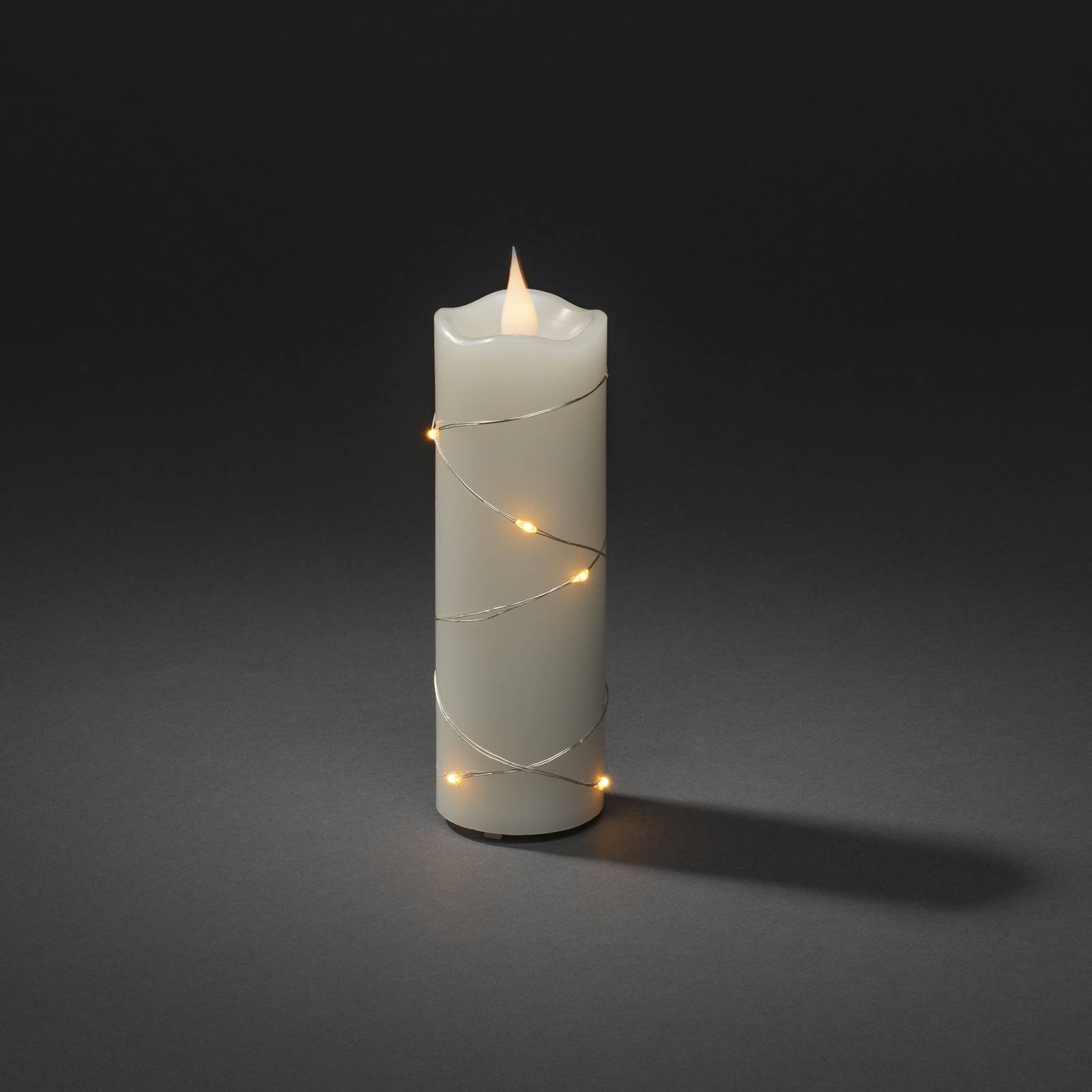 LED-Wachskerze creme Lichtfarbe Bernstein 15,2 cm LED-Wachskerze creme Lichtfarbe Bernstein 15,2 cm von Konstsmide Christmas
