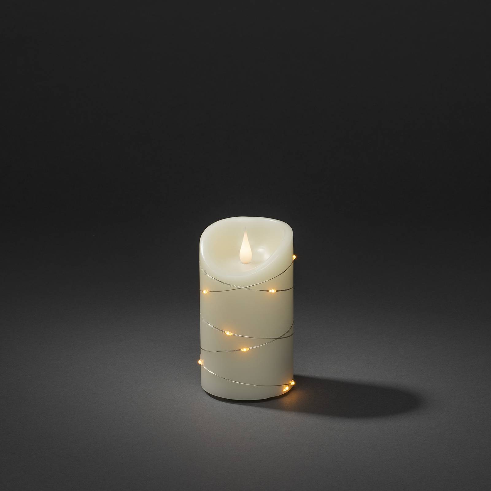 LED-Wachskerze creme Lichtfarbe Bernstein Höhe13cm LED-Wachskerze creme Lichtfarbe Bernstein Höhe13cm von Konstsmide Christmas