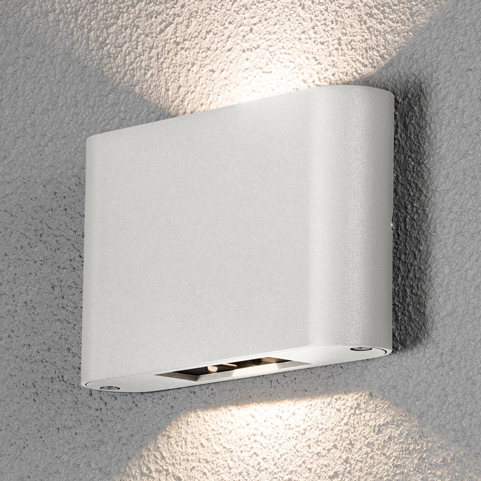 LED-Außenwandlampe Chieri 2-flg. 18 cm weiß von Konstsmide