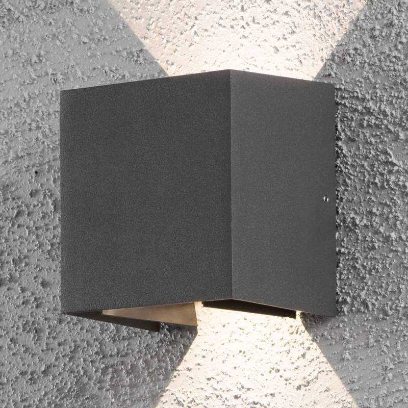LED-Außenwandleuchte Cremona 13 cm anthrazit von Konstsmide