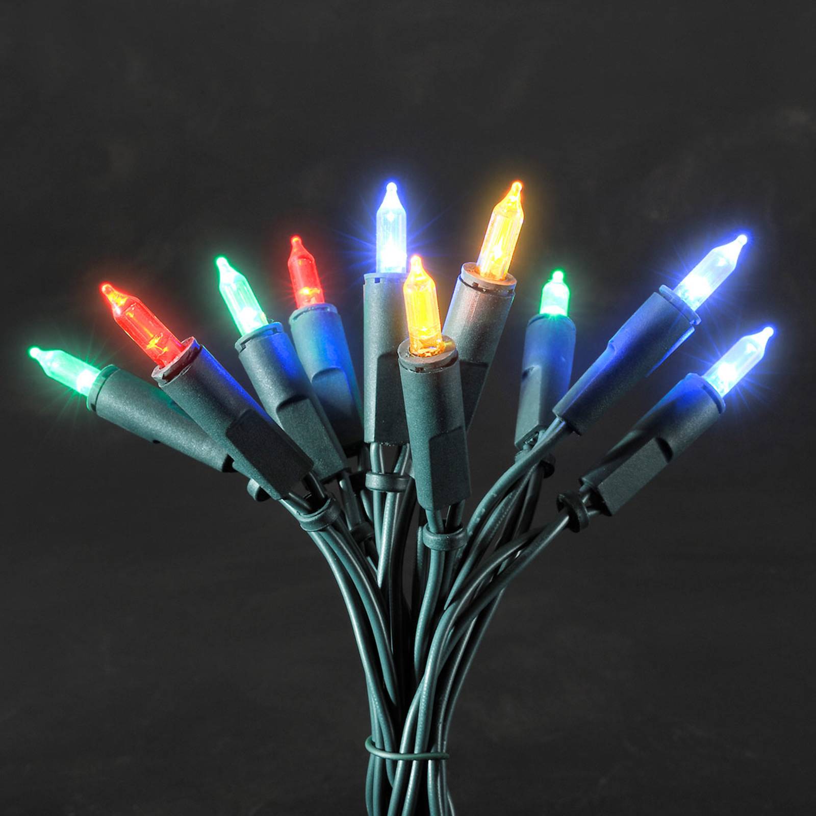 Bunte LED-Lichterkette, 35-flammig 6,6m von Konstsmide Christmas