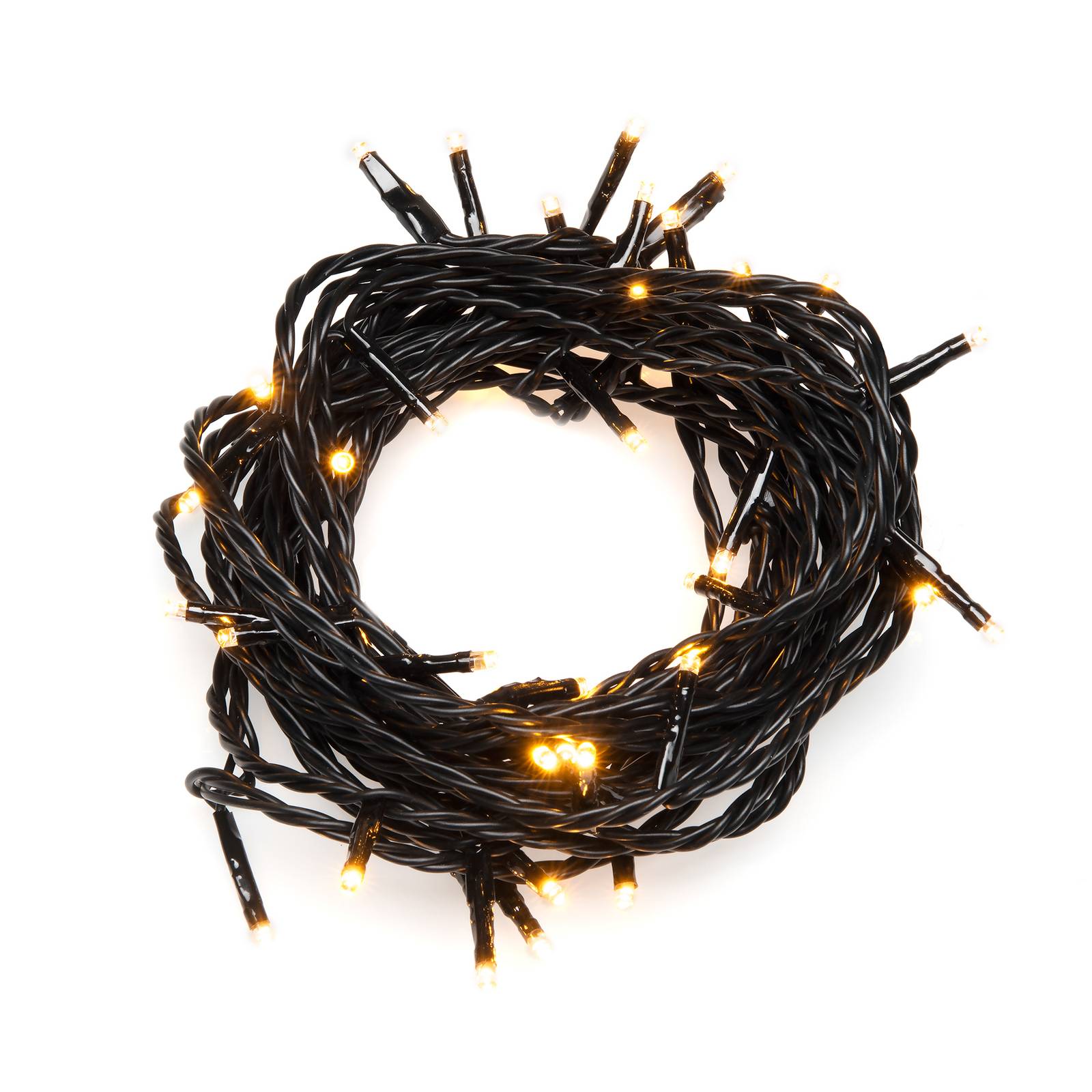 LED-Lichterkette außen 200-fl. schwarz/bernstein von Konstsmide Christmas