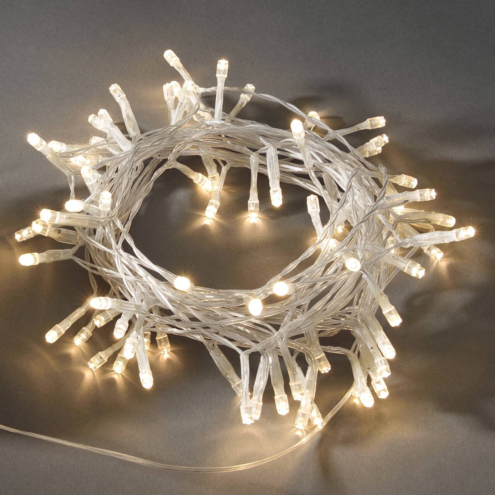 Lange LED-Lichterkette m. Lichtsensor IP44 außen von Konstsmide Christmas