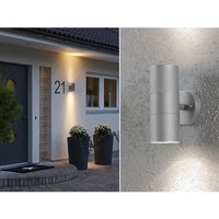 2er-Set Aluminium Up-Down Wandleuchte MODENA grau, GU10, Höhe 19,5 cm, IP44 2er-Set Aluminium Up-Down Wandleuchte MODENA grau, GU10, Höhe 19,5 cm, IP44 von Konstsmide