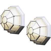 2er Set Außenleuchte Ø27cm, Wandleuchte Deckenleuchte weiß / Acrylglas gefrostet 2er Set Außenleuchte Ø27cm, Wandleuchte Deckenleuchte weiß / Acrylglas gefrostet von Konstsmide