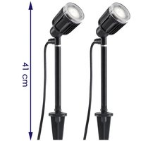 2er-Set LED-Stableuchten Wandleuchten amalfi schwarz 41cm, IP44 2er-Set LED-Stableuchten Wandleuchten amalfi schwarz 41cm, IP44 von Konstsmide