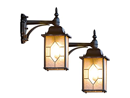 2er-Set hängende Wandleuchten MILANO, E27, Bleikristalloptik, IP43; KONSTSMIDE 7248-759 von Konstsmide