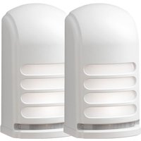 Konstsmide - 2er-Set led Außenwandleuchte mit Bewegungsmelder & Batterie, Weiß h: 13cm Konstsmide - 2er-Set led Außenwandleuchte mit Bewegungsmelder & Batterie, Weiß h: 13cm von Konstsmide