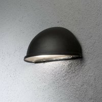 Konstsmide Torino Moderne große Halbkreis-Wandleuchte für den Außenbereich, schwarz, IP23 von KONSTSMIDE LIGHTING