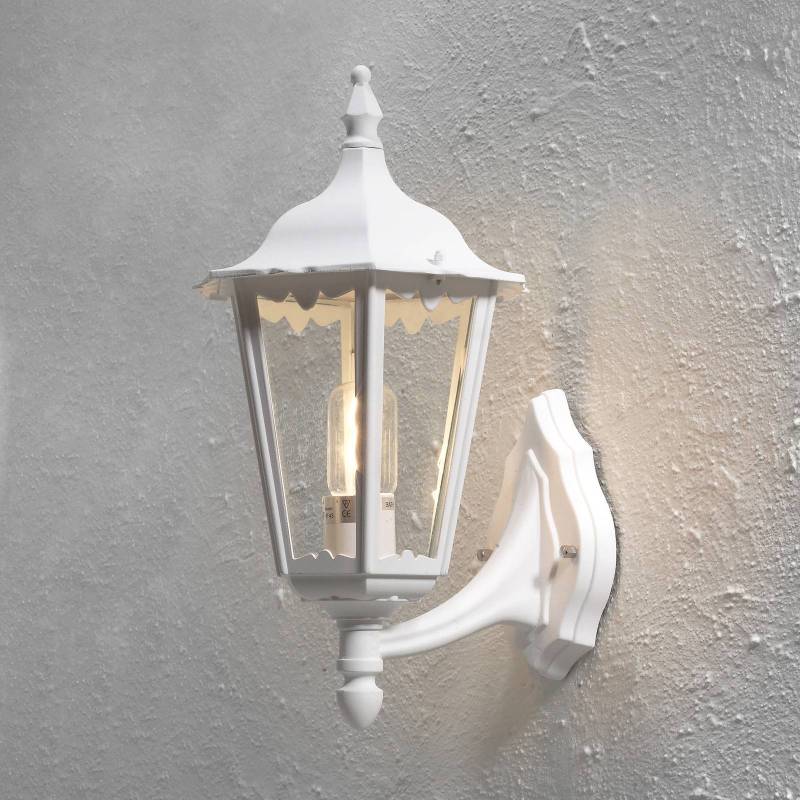 Außenwandleuchte Firenze, weiß, Fassung oben, 48 cm von Konstsmide