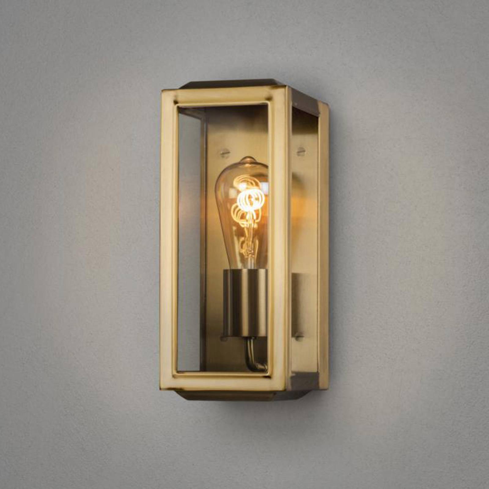 Außenwandlampe Carpi, messing, Breite 12,5cm Außenwandlampe Carpi, messing, Breite 12,5cm von Konstsmide