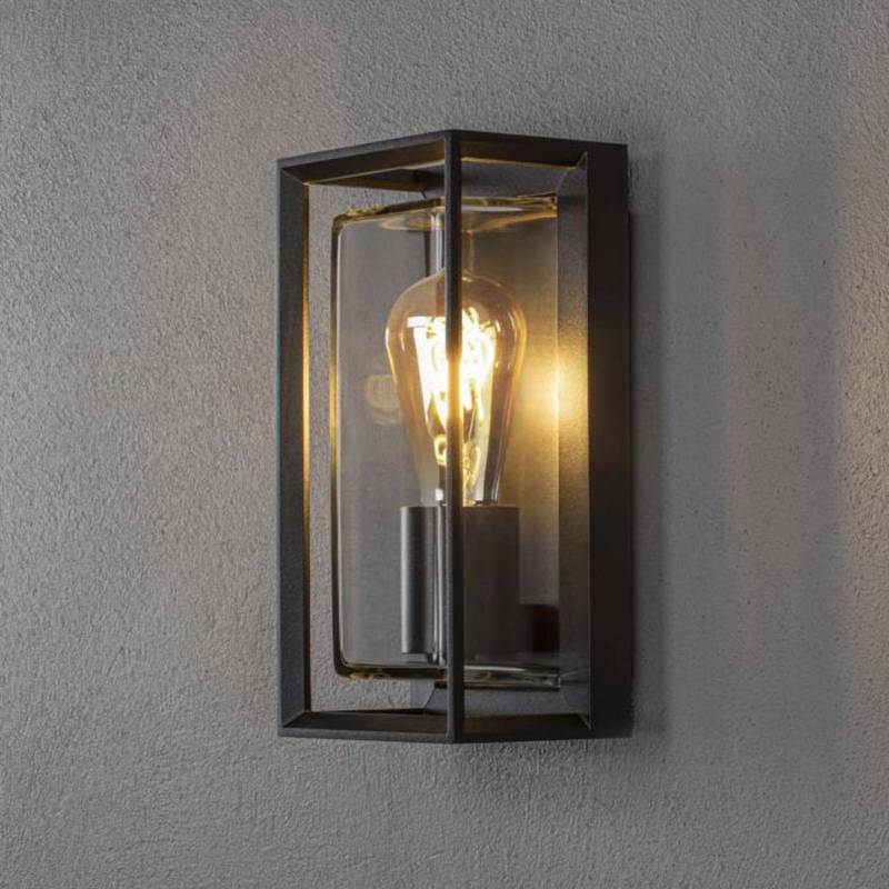 Außenwandleuchte Brindisi, Bewegungsmelder, schwarz, IP54 Außenwandleuchte Brindisi, Bewegungsmelder, schwarz, IP54 von Konstsmide