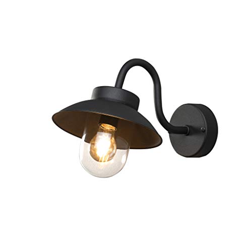 Außenwandleuchte VEGA Aluminium Schwarz mit Klarglas, Höhe 24,5cm Außenwandleuchte VEGA Aluminium Schwarz mit Klarglas, Höhe 24,5cm von Konstsmide