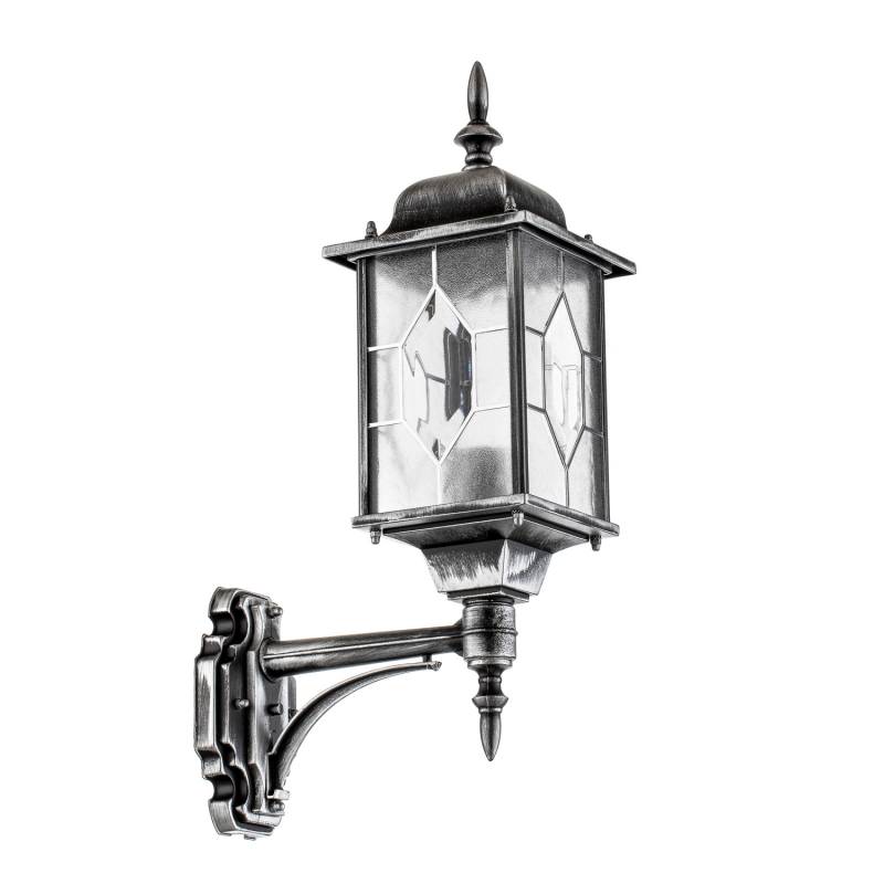 B-Ware Konstsmide Außenwandleuchte Milano Laterne Außenlampe Stehlampe Schwarz von Konstsmide