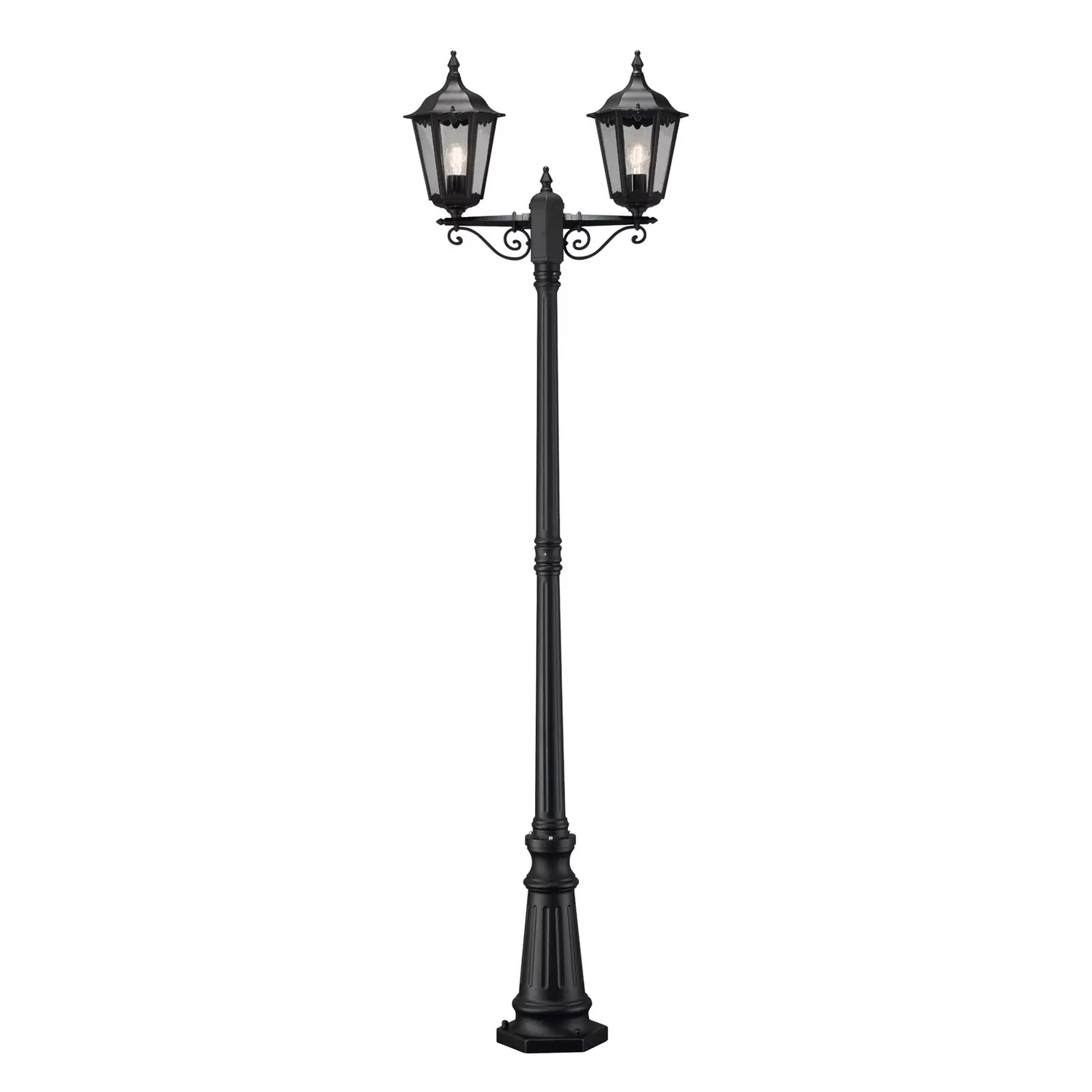 B-Ware Konstsmide Mastleuchte Firenze Stehlampe Straßenlaterne Lampe 2 Flammig Schwarz von Konstsmide