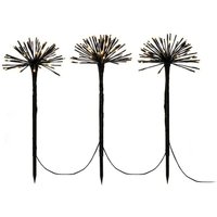 [GEBRAUCHT] B-Ware Konstsmide Led Dekoleuchte Pusteblume Lichterkette Erdspieß Schwarz Ip44 3er Set von Konstsmide